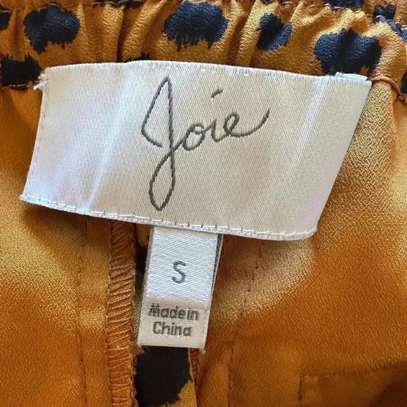 Joie Copper Daltona Drawstring Leopard Print Pants S - Picture 9 of 10